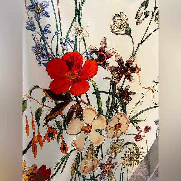 Zara Floral Midi dress. US S. Worn once, like new. - Picture 4 of 5